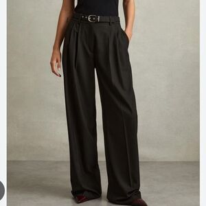 BODEN Islington Khaki Wide Leg Trousers 2